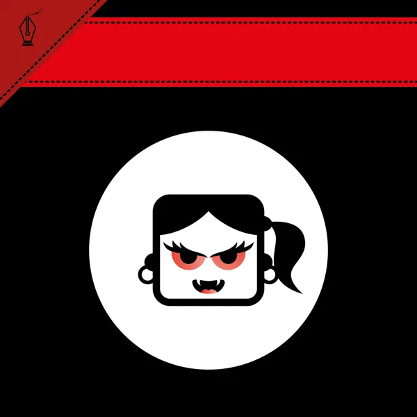 Dracula avatar femelle — Image vectorielle