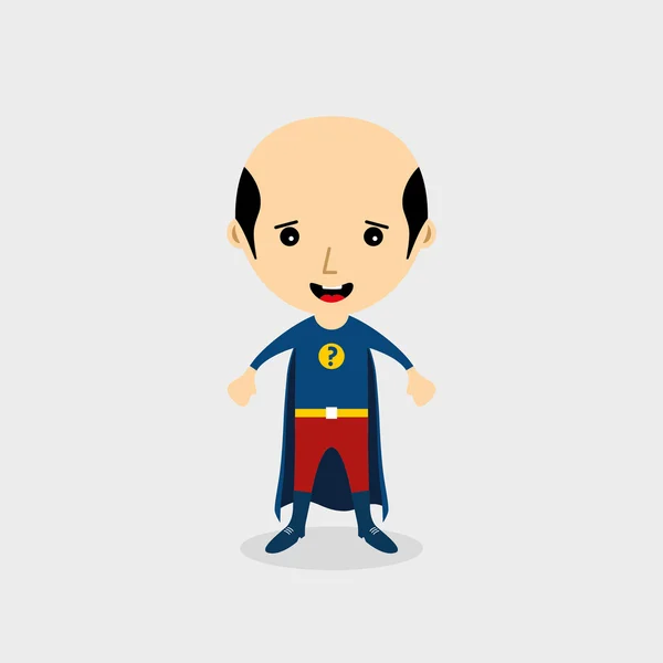 Personaje de dibujos animados de superhéroe — Vector de stock