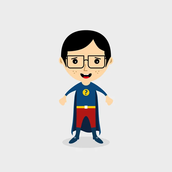 Superhelden-Zeichentrickfigur — Stockvektor