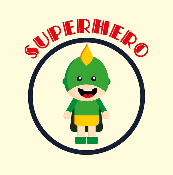 Little hero — Stock Vector