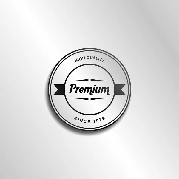 Premium retro label sticker — Stock Vector
