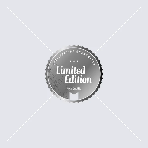 Limited edition retro vector label — Stock Vector