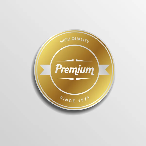 Premium label sticker — Stock Vector