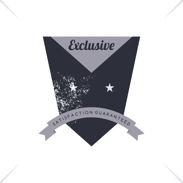 Exclusive label sticker — Stock Vector