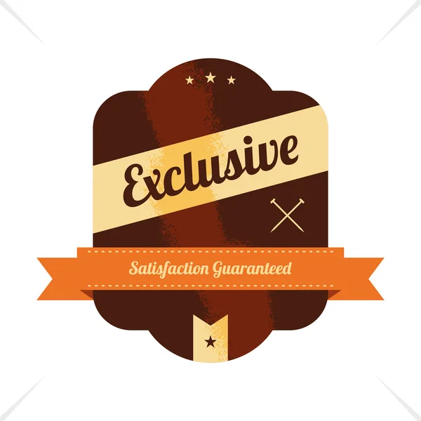 Exclusieve label sticker — Stockvector