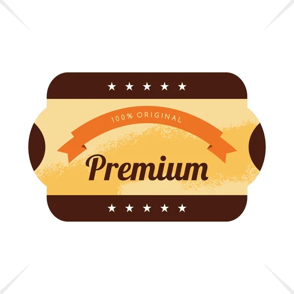 Premie label sticker — Stockvector