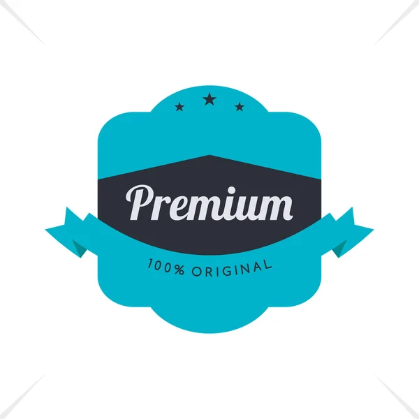 Premium label sticker — Stock Vector