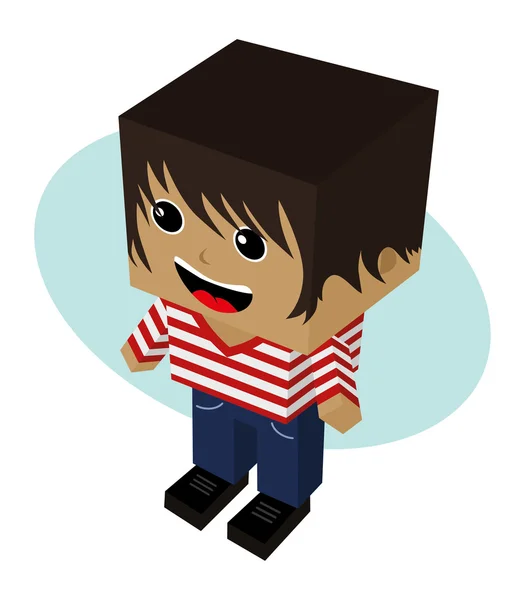 Man avatar cartoon character — Stock Vector