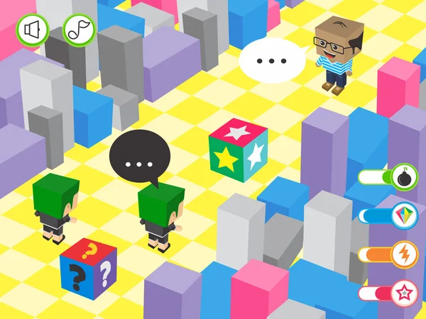 Screenshot zum Spiel — Stockvektor
