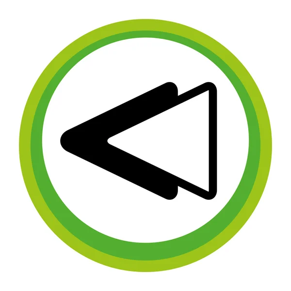 Anterior gui botón icono de la aplicación — Vector de stock
