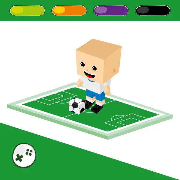 Soccer character — Stock Vector