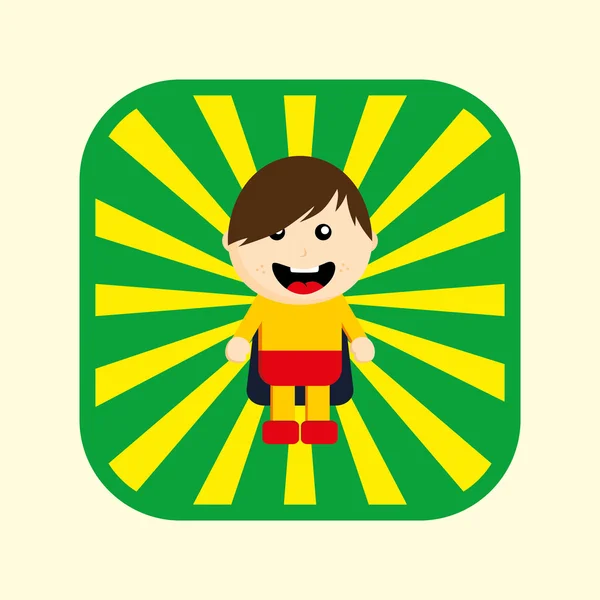 Little hero — Stock Vector