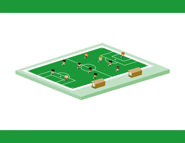 Fotboll Fotboll cartoon — Stock vektor