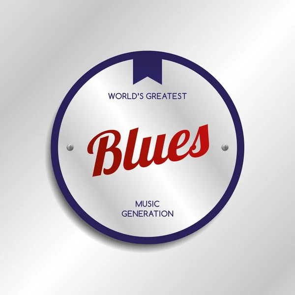 Bluesmusik — Stock vektor
