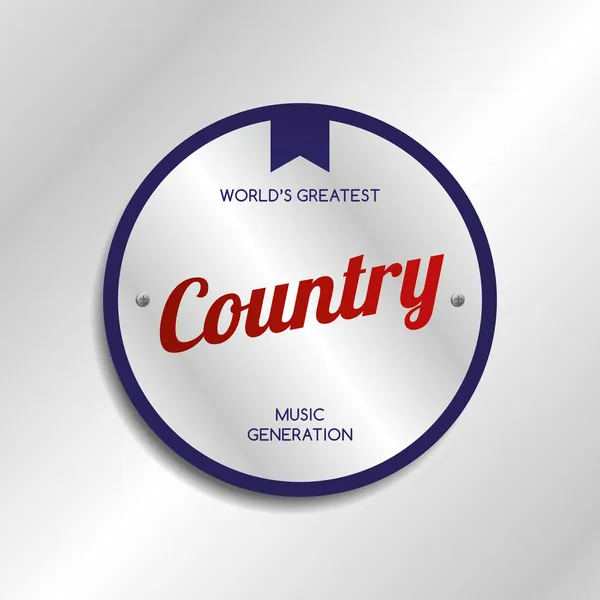Country muziek — Stockvector
