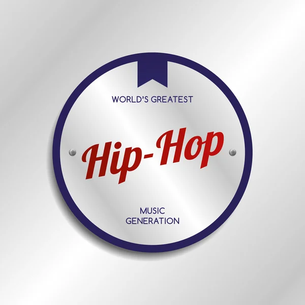 Hip hop musik — Stock vektor