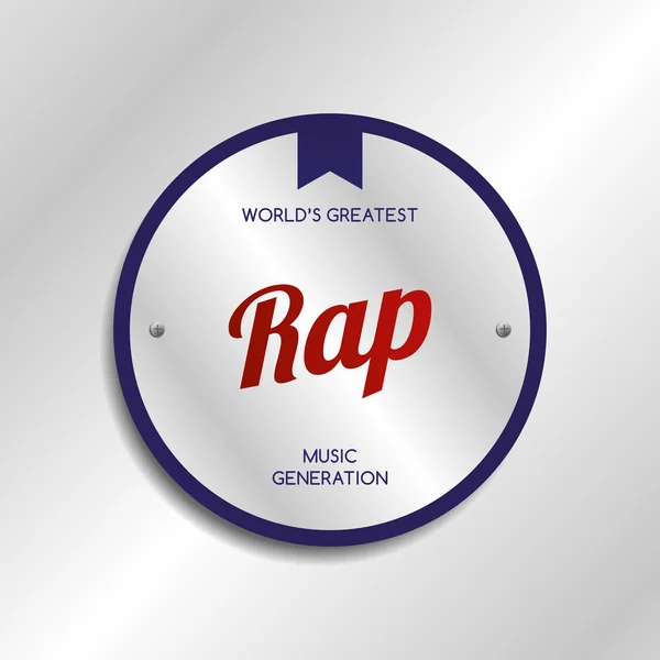 Rap music — Stock Vector