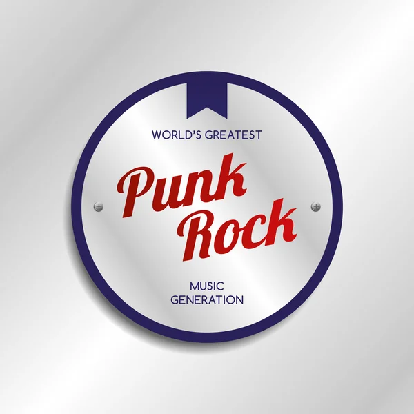 Musique punk rock — Image vectorielle