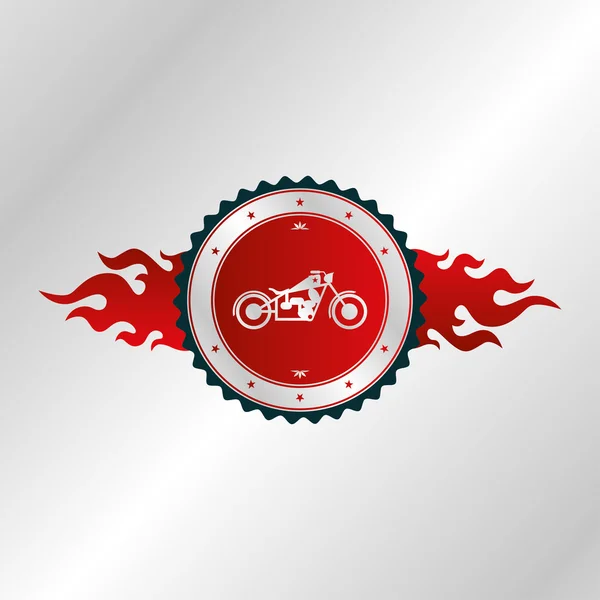 Autocollant moto Chopper — Image vectorielle