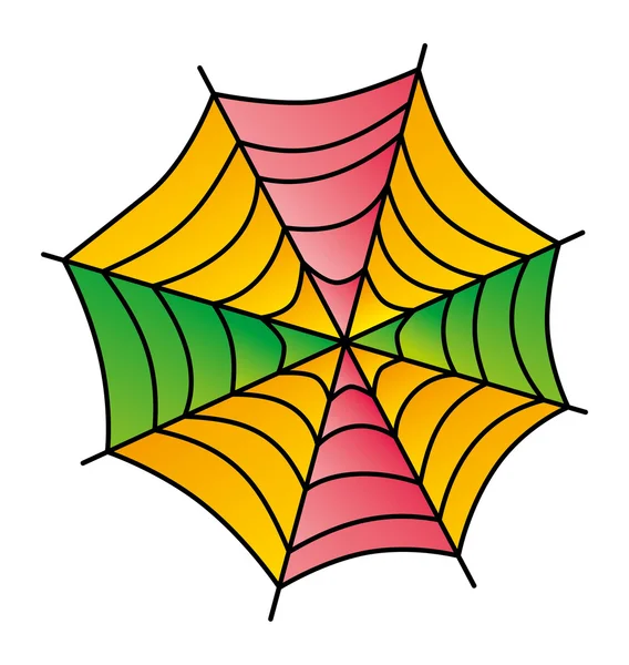Spinnennetzkunst — Stockvektor