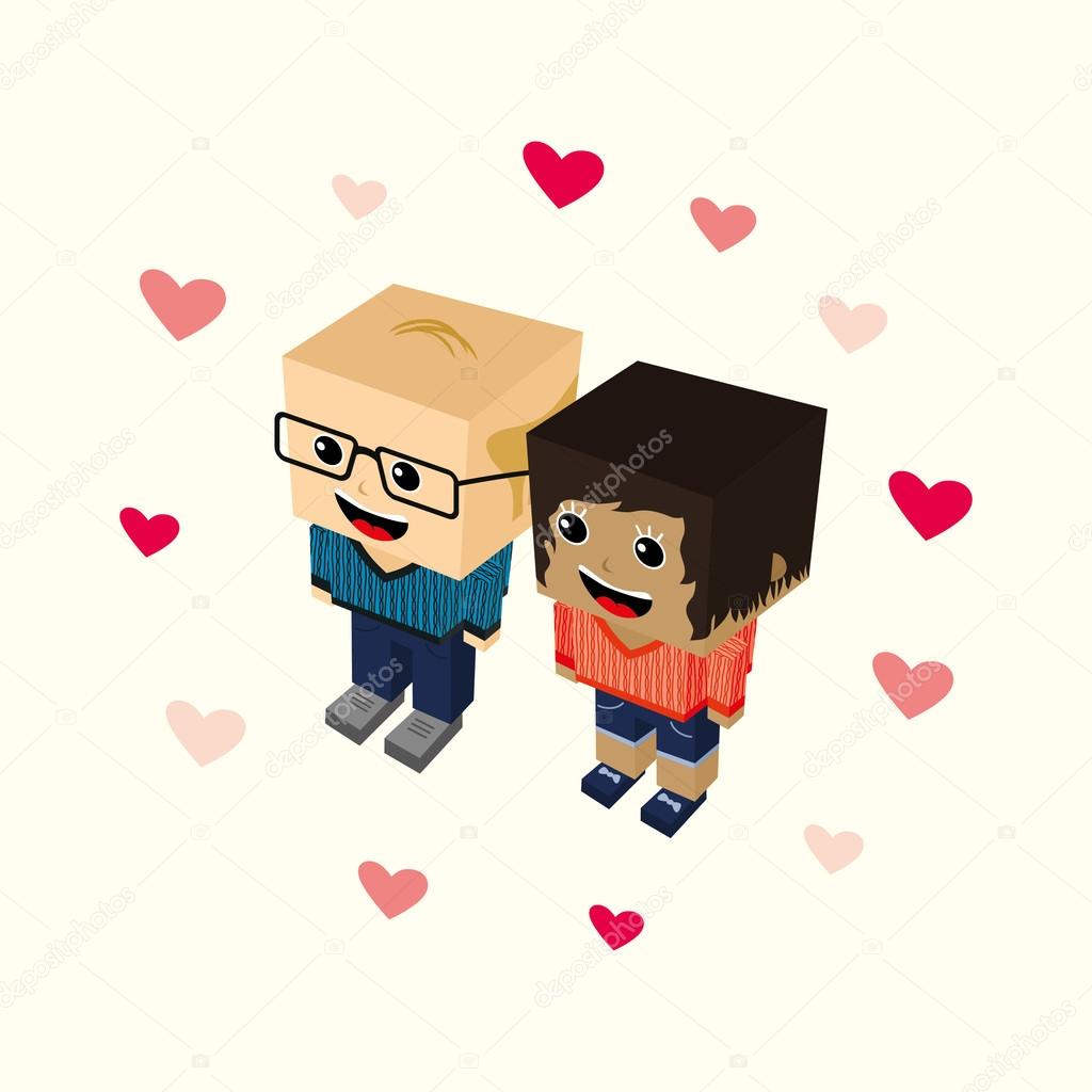 Amour Couple Dessin Anime Image Vectorielle Par Vectorfirst C Illustration
