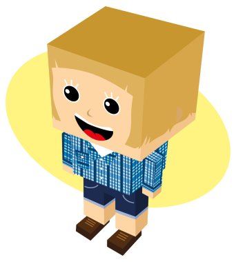 kadın çizgi film karakteri