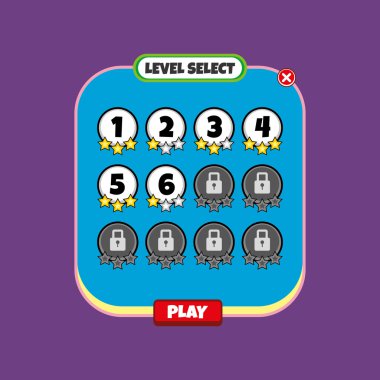 oyun menü şablonun