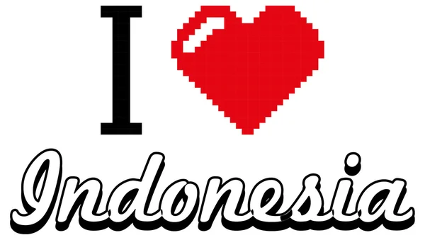 Αγάπη Ινδονησία — Διανυσματικό Αρχείο