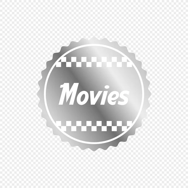 Movie label — Stockvector