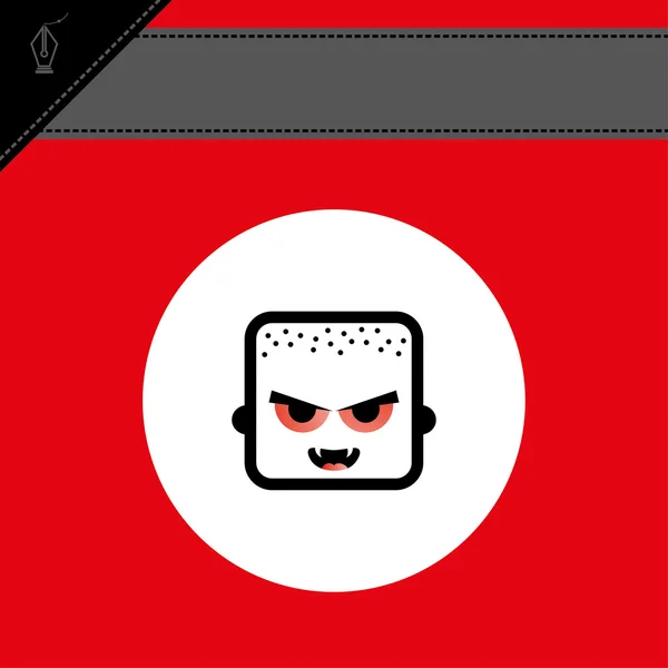 Mannelijke dracula avatar — Stockvector