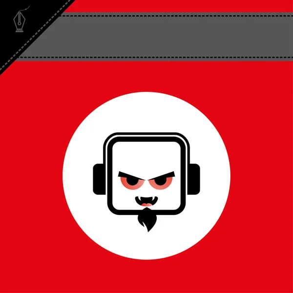 Mannelijke dracula avatar — Stockvector