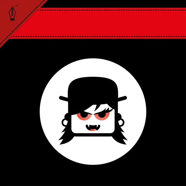 Dracula avatar femelle — Image vectorielle