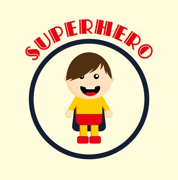 Superhéroe de dibujos animados — Vector de stock