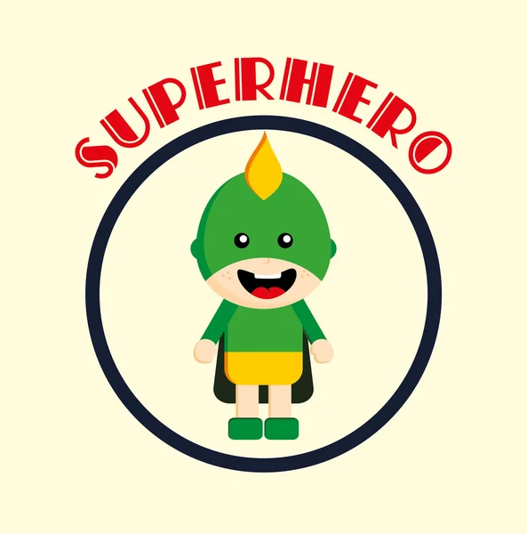 Супергерой мультфильма — стоковый вектор