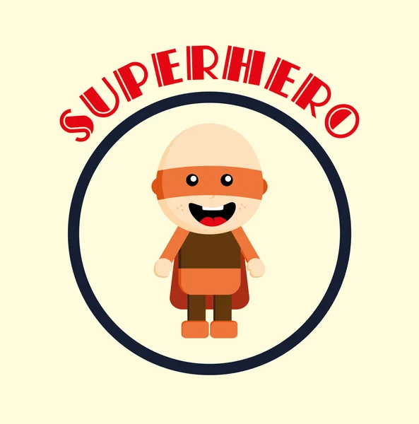 Superhéroe de dibujos animados — Vector de stock
