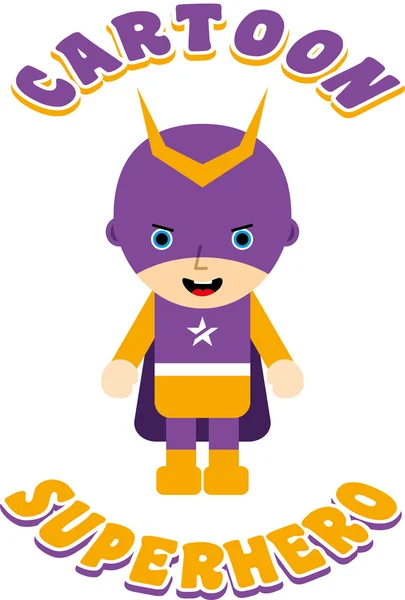 Cartoon superhero — Stock Vector