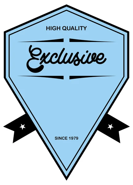 Exclusive label — Stock Vector