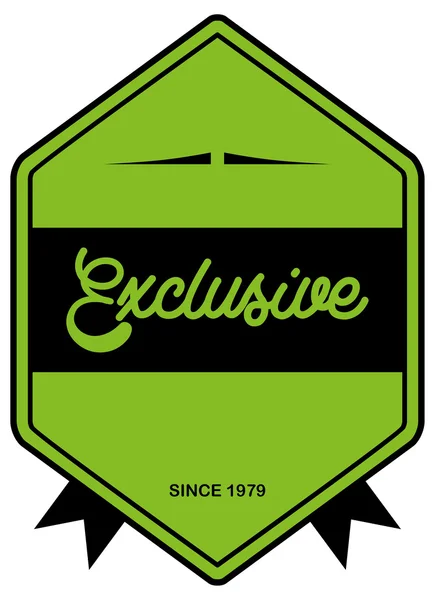 Exclusieve label — Stockvector