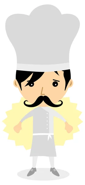 Rajzfilm chef — Stock Vector