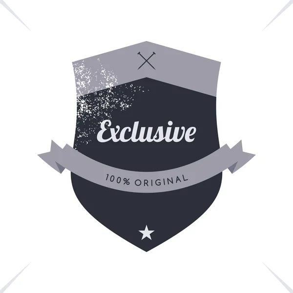 Exclusieve label sticker — Stockvector