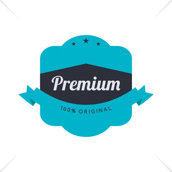 Premie label sticker — Stockvector