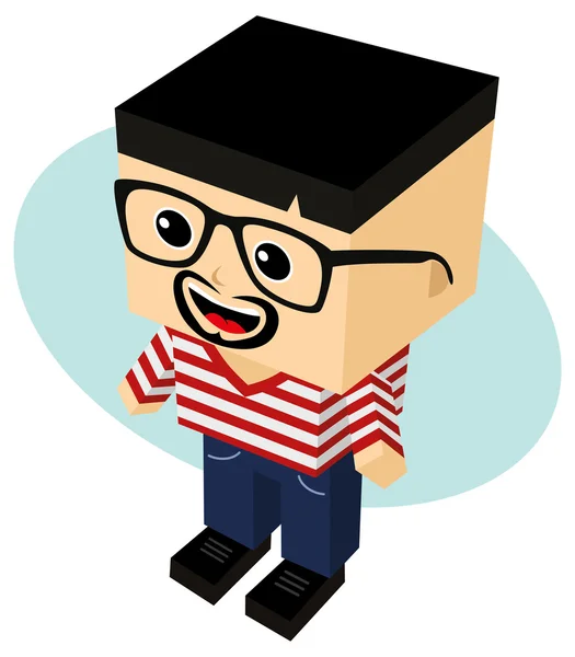 Man cartoon karakter — Stockvector