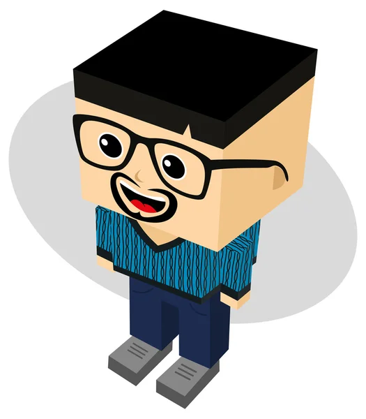 Personagem de desenho animado homem — Vetor de Stock