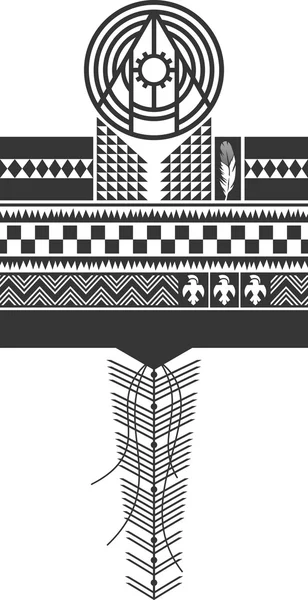 아메리카 원주민 미술 패턴 로열티 프리 스톡 일러스트레이션