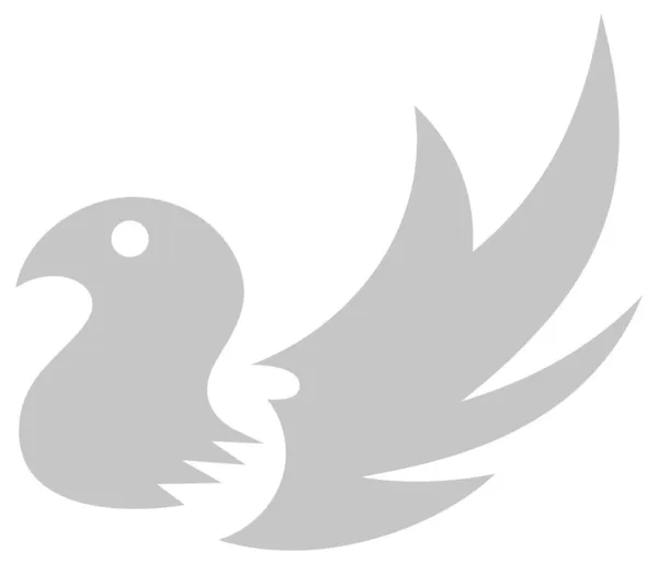 翅膀的鹰鸟 — 图库矢量图片