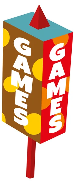 Panneau Gameadvertising — Image vectorielle