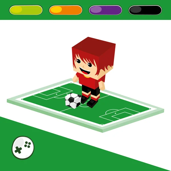 SOCCER mundial — Vetor de Stock