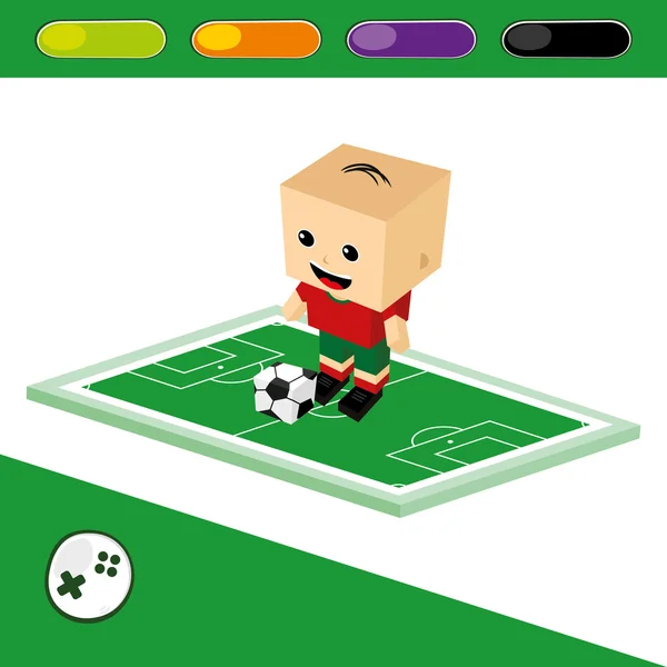 Wereldvoetbal — Stockvector