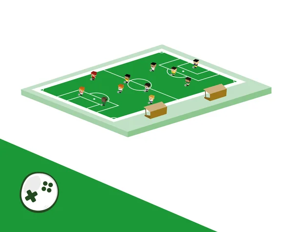 Wereld voetbalteam — Stockvector