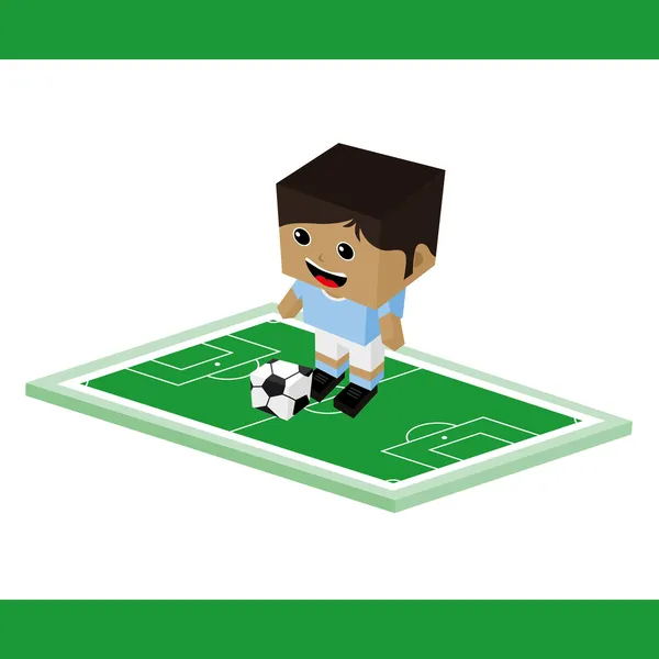 Football dessin animé de football — Image vectorielle